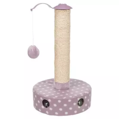 Poteau griffoir TRIXIE Junior - Polaire - 47 cm - Mauve | Idéal pour les chats juniors