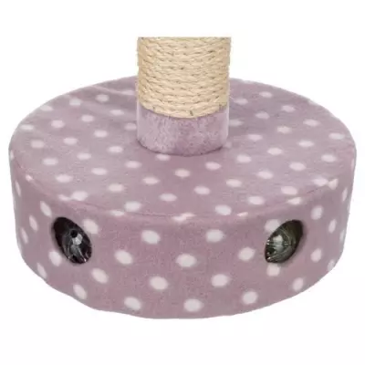 Poteau griffoir TRIXIE Junior - Polaire - 47 cm - Mauve | Idéal pour les chats juniors