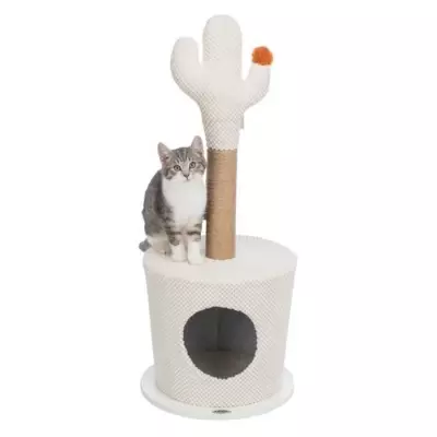 Corbeille cosy pour chat TRIXIE - Avec cactus - ø 36 × 84 cm