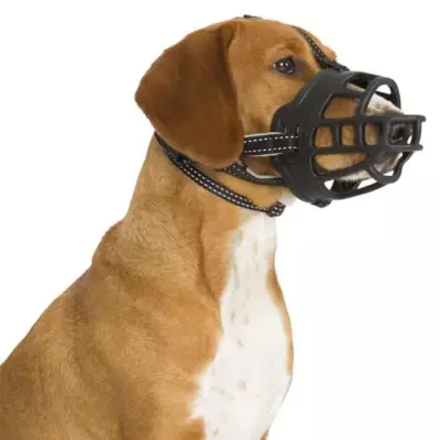 Museliere TRIXIE Muzzle Flex Caoutchouc Taille M/L - Noir
