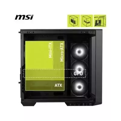 Boîtier PC - MSI - 306-7G26R21-HH9 - MAG PANO 100R PZ Boîtier PC - MSI - 306-7G26R21-HH9 - MAG PANO 100R PZ