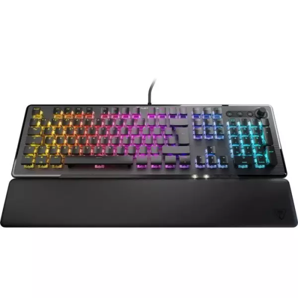 Turtle Beach Vulcan II - Clavier gaming PC taille standard, interrupteurs mécaniques TITAN II, touches rétro-éclairées RGB