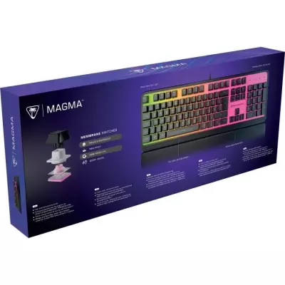 Clavier de jeu Turtle Beach Magma - Noir, touches silencieuses, RGB AIMO