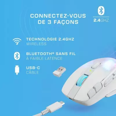 Souris gaming sans fil - TURTLE BEACH - Kone XP Air - Blanc