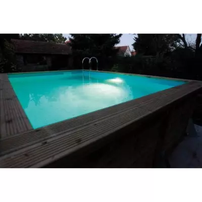 Projecteur LED 350 blanc pour piscines bois UBBINK - 24W - IP68 - ABS