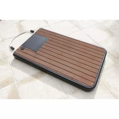 Support de douche solaire UBBINK - Réserve d'eau 20L - Teck | DOUCHE EXTERIEURE