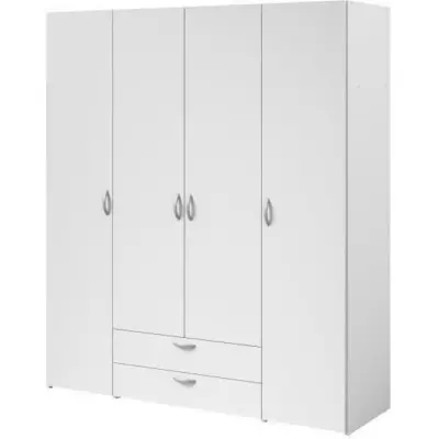 Armoire VARIA PARISOT - Blanc Made in France - 4 portes + 2 tiroirs