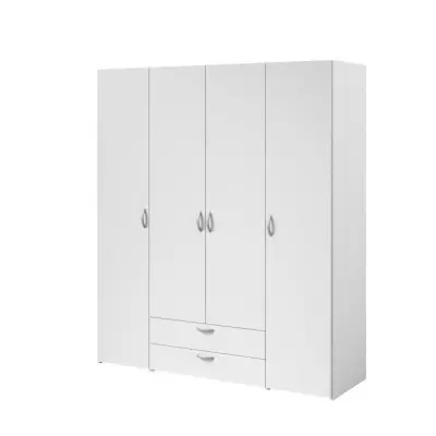 Armoire VARIA PARISOT - Blanc Made in France - 4 portes + 2 tiroirs