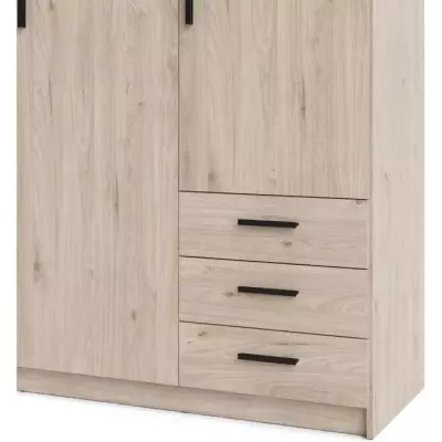 Armoire VEGA - Décor Gris Anthracite - Organisation Parfaite
