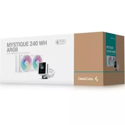 Refroidisseur de liquide - DEEPCOOL - MYSTIQUE 240 WH ARGB - 12 cm - RGB - Kit Processeur Complet