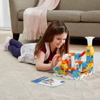 Circuit à billes VTECH Marble Rush Discovery Set XS100 - 30 pièces et 3 MarbleBilles incluses