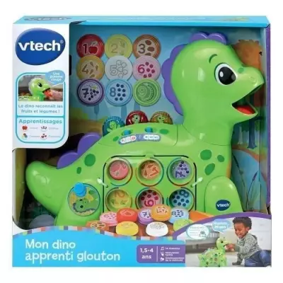 Jouet éducatif VTECH BABY Mon dino apprenti glouton - Couleurs, chiffres et aliments