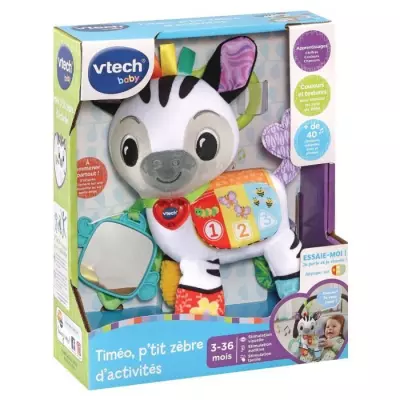 Hochet VTECH BABY - Timéo, P'tit Zebre d'Activités