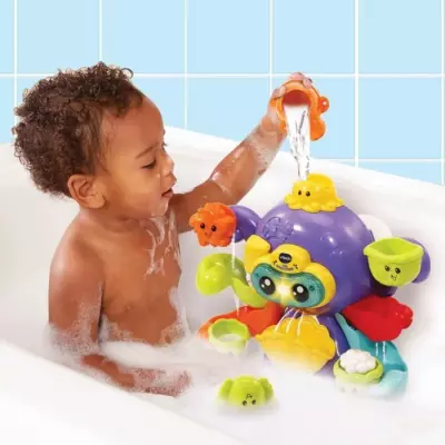 Jouet de Bain interactif VTECH BABY - Polo, Mon Poulpe Rigolo - Pour Bébé 1-5 ans