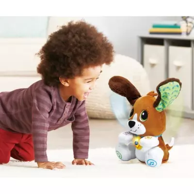 Peluche interactive VTECH BABY - Toutou parle avec moi - Brun