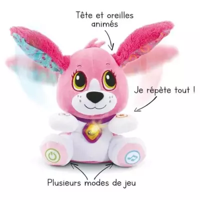 Peluche interactive VTECH BABY - Parle avec moi - Rose