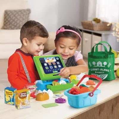 Caisse Enregistreuse Interactive Maxi Shopping VTECH - Jeux d'Imitation - 31x58x13 cm