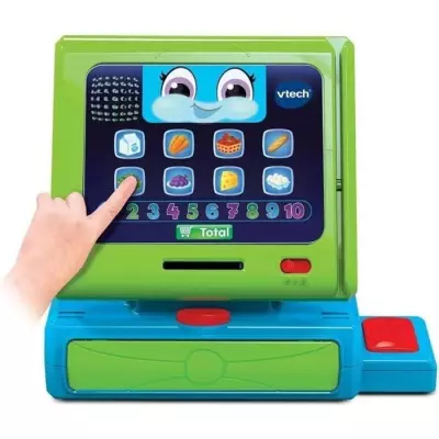 Caisse Enregistreuse Interactive Maxi Shopping VTECH - Jeux d'Imitation - 31x58x13 cm
