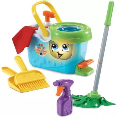 VTECH - P'tit Chariot de Ménage Magi'clean - Jeu d'Imitation Fun