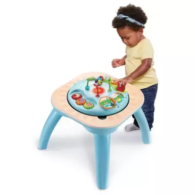 VTech TABLE D'ACTIVITÉS ÉVOLUTIVE NATURE (JOUET AVEC PARTIE BOIS CERTIFIÉ FSC®)