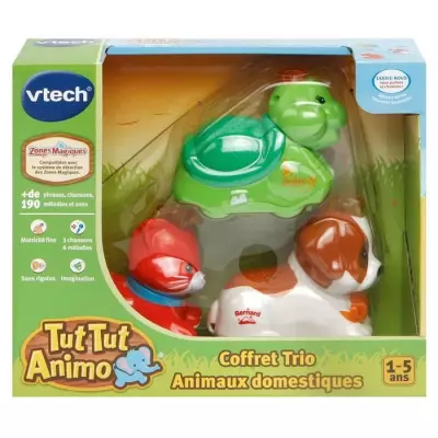 Coffret Trio Tut Tut Animo VTECH - Animaux Parlants et Roulants