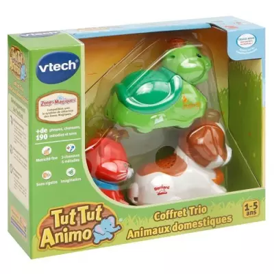 Coffret Trio Tut Tut Animo VTECH - Animaux Parlants et Roulants