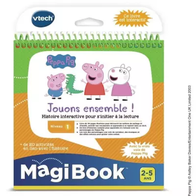 Découvrez le Livre Interactif Magibook Peppa Pig - Niveau 1 par VTECH