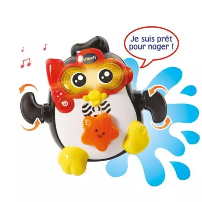 Jouet de Bain interactif VTECH BABY - Gédéon, Champion de Natation