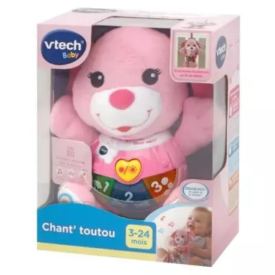 Peluche VTech Chant'toutou 502355 Rose - Jouet Musical Fun!