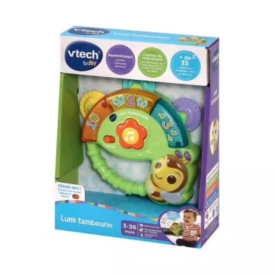 Hochet VTECH-LUMI TAMBOURIN - Jouet Musical Lumineux