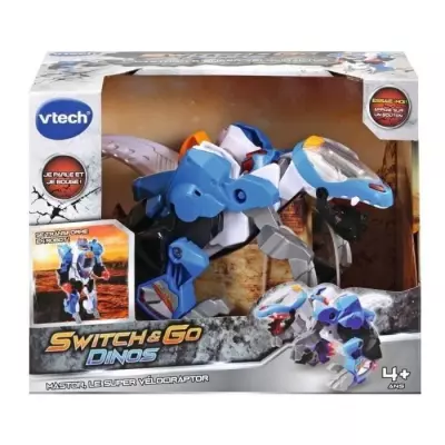 VTECH - Switch and Go Dinos - Mastor, Le Super Vélociraptor