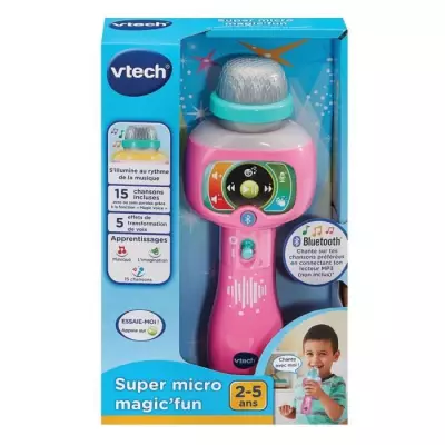 Micro Magic'Fun Rose Vtech: Karaoké Enfant compact