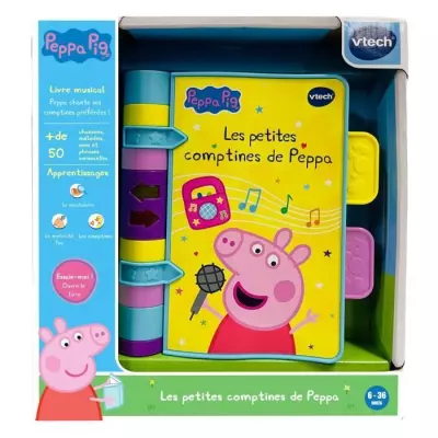 Plongez dans l'univers interactif de Peppa Pig avec ce livre électronique musical