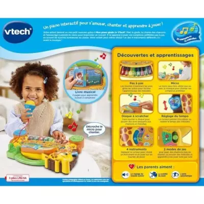 Découvrez le VTECH JUNGLE ROCK - MON PIANO GIRAFE !