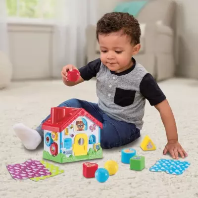 Jouet d'éveil écologique pour bébé - MA MAISON PREMIERES MANIPULATIONS