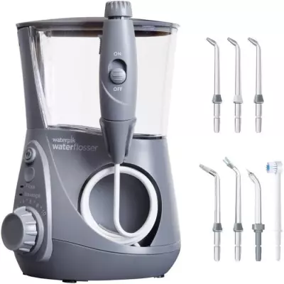 Jet Dentaire WATERPIK WP-667 Ultra Pro - Gris - 10 Niveaux de Pression