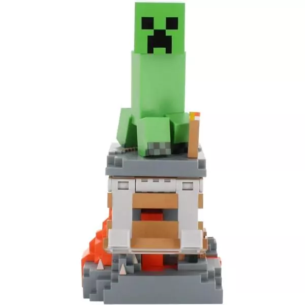 Figurine Minecraft Creeper - EXQUISITE GAMING - Cable Guys - Support écouteurs, smartphone ou petit accessoire - 20 cm