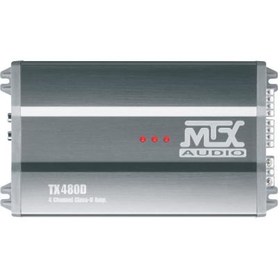 MTX TX480D Amplificateur voiture Classe-D 4x120W RMS @2O ou 2x240W RMS @ 4O filtres variables