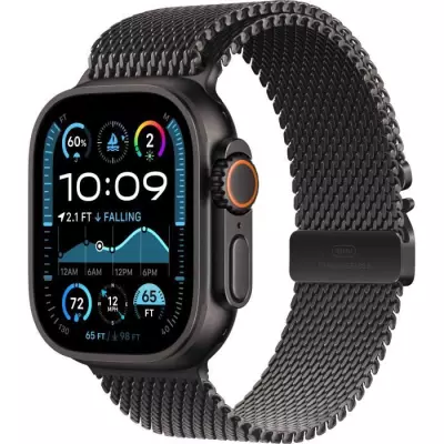 Apple Watch Ultra 2 GPS + Cellular -Titanium Noir - Bracelet Milanais - 49mm