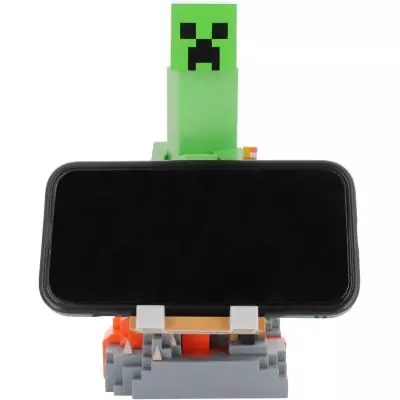 Figurine Minecraft Creeper - EXQUISITE GAMING - Cable Guys - Support écouteurs, smartphone ou petit accessoire - 20 cm