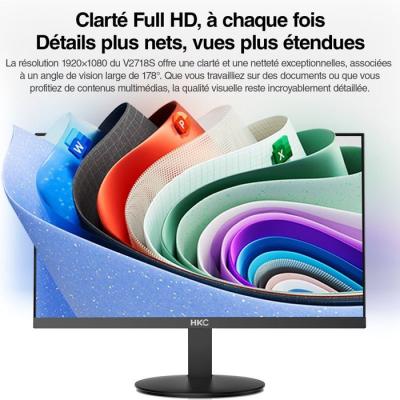 Ecran PC - HKC - 27 - FHD - 144Hz - Dalle IPS - 5ms - V2718S