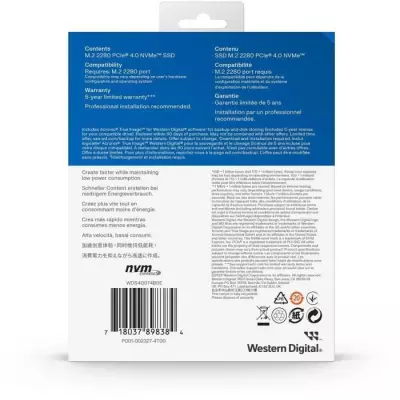 Disque SSD Interne WESTERN DIGITAL SN5000 - 4 To