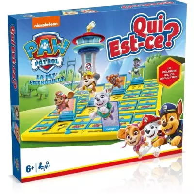 Découvrez Qui est ce ? La Pat'Patrouille : Jeu de plateau - Dimensions compactes