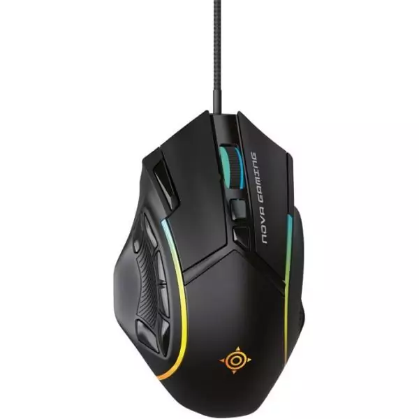 Souris gamer - Filaire - Nova Gaming - Virgo - LED RGB - Noir
