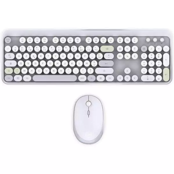 Clavier et souris sans fil - Mobility Lab - Modele ergonomique - 2.4Ghz - Capteur optique - Noir