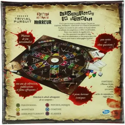 Trivial Pursuit Horreur: Le jeu de société incontournable en format compact