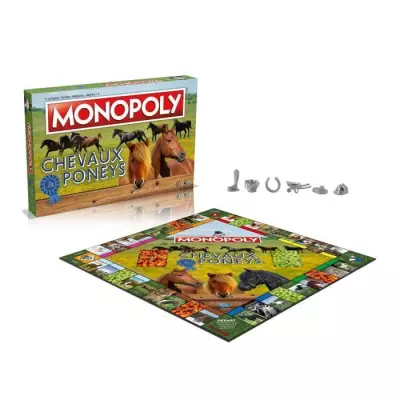 Monopoly Chevaux et Poneys - Jeu de plateau amusant