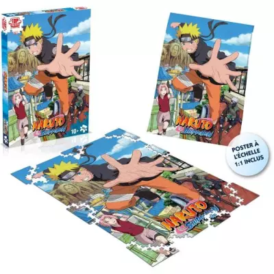 Puzzle Naruto Shippuden Retour a Konoha 1000 pièces - Plongez dans l'univers ninja!