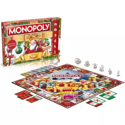 MONOPOLY Noël - Jeu de plateau festif - WINNING MOVES