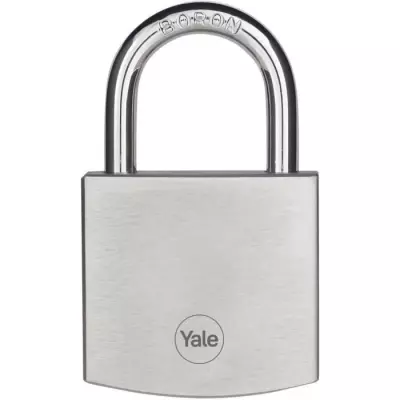 Cadenas Laiton YALE Y120DB 50mm Chromé - Haute Résistance aux intempéries